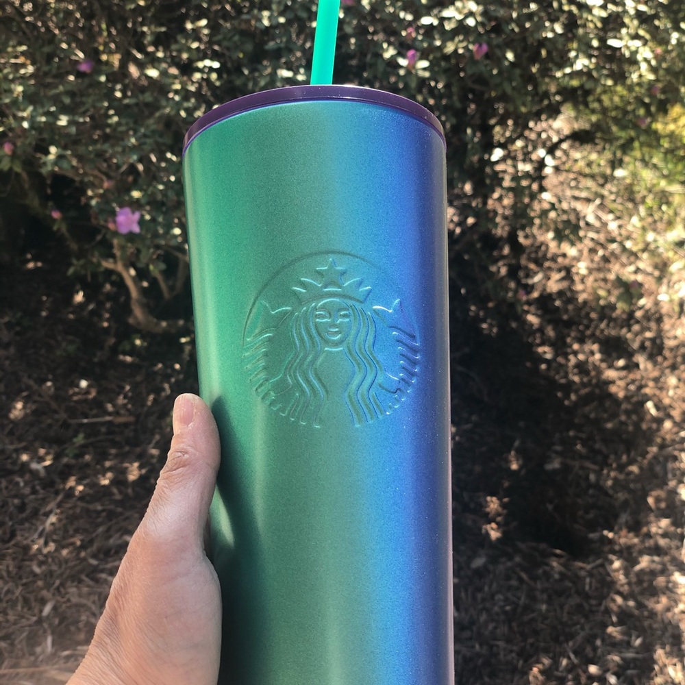 Starbucks blue green summer 2020 tumbler cup venti